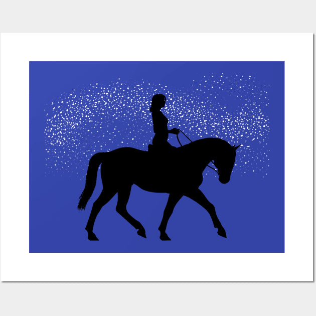 Lispe Horseback Rider Starlight Swoosh Wall Art by Lispe